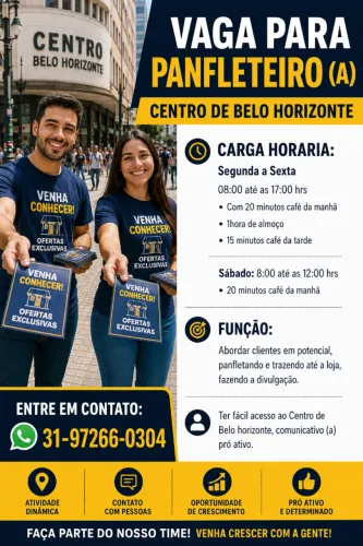 Vaga para Panfletagem