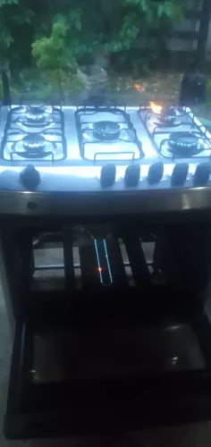 Vendo fogao inox marca cônsul funcionando perfeitamente entrgo