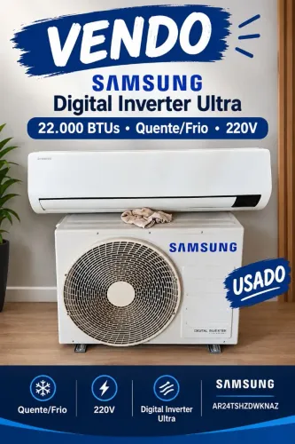 Ar acondicionado Samsung Digital inverter Ultra - 22000 BTUs - Quente/Frio