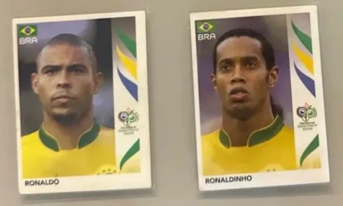 Figurinhas Copa 2006 - Ronaldinhos Brasil