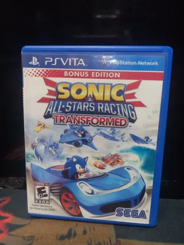 JOGO SONIC & ALLSTARS RACING TRANSFORMED PS VITA CIB USA ORIGINAL 