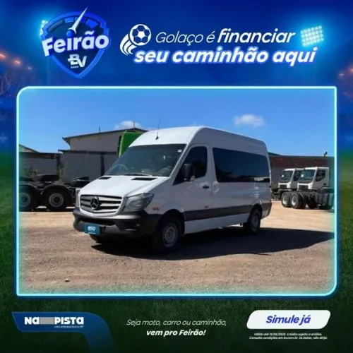 MB SPRINTER 415 ANO 2019 TETO ALTO COM 432 MIL KM - UNICO DONO - REPASSE 