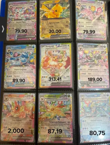 Cartas Pokémon Ex,Full Art pode comprar separado 
