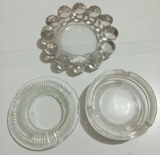 Lote 3 cinzeiros - 1960/1970