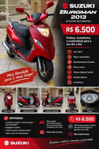 SUZUKI BURGMAN 2013