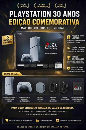 Playstation 5 30 anos play 5 LACRADO COM NOTA