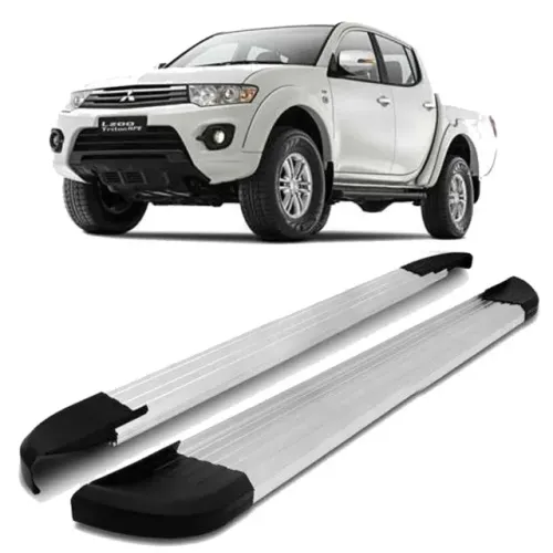 Estribo Mitsubishi Triton 2007 à 2016 - Alumínio Anodizado - CK177