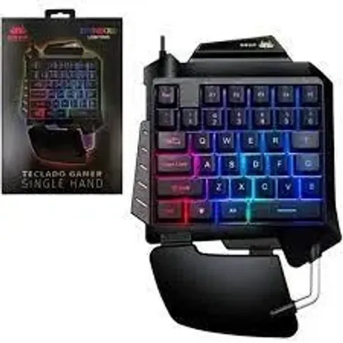 (NOVO) Teclado Gamer Rainbow Lighting Knup KP-TM006 Com Microfone