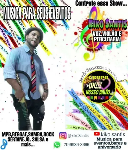 Música ao vivo contrate quem entendi do assunto