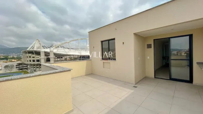 Cobertura vista Engenhão | Cobertura condomínio Quartier Residências | Apartamento Rua Gen