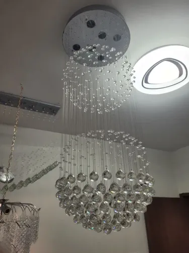 LUSTRE GLOBO DUPLO ( NOVO )