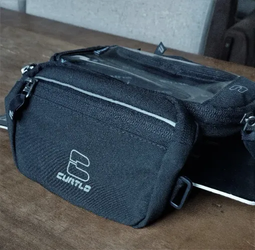 Mini Alforje Curtlo Preto 1,2 Litros Transport Plus