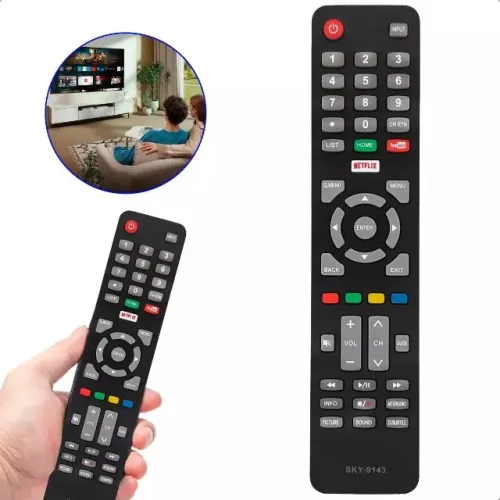 Controle Remoto Compatível com TV Cobia  Haier - Smart TV LCD LED - Novo - Ditudo Tech e V