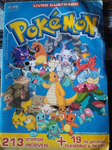 Álbum Pokémon incompleto