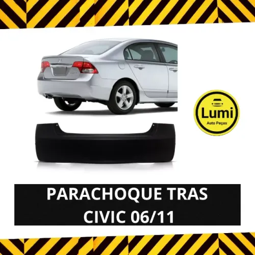 Parachoque Traseiro Honda Civic 06/11 - NOVO!!