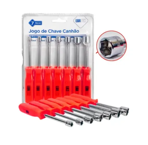 KIT DE CHAVE CANHÃO 7 EM 1 LUATEK LWJ-173
