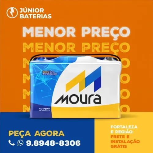 Bateria moura 40 amperes honda fit