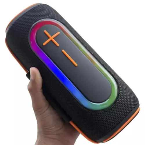 Caixa De Som Bluetooth H'maston Am38 Potente Rgb Portátil Resistente