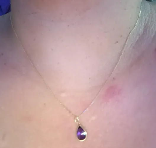 Colar de Ouro 18k com pingente Ametista.
