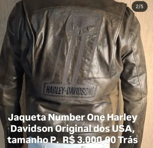 Jaqueta de Couro Harley Davidson number one
