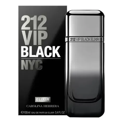 Carolina Herrera 212 Vip Black Elixir Masc Edp 100ml