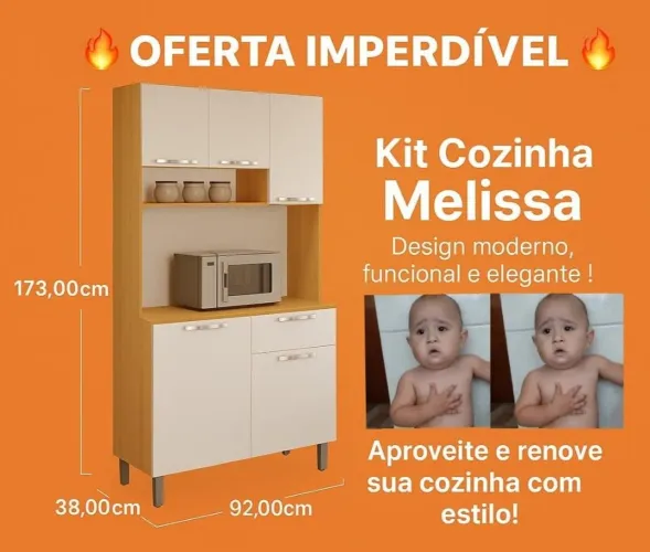 ARMÁRIO DE COZINHA NA PROMOÇÃO...