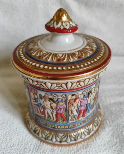 Antigo Potiche Ceramarte em Porcelana