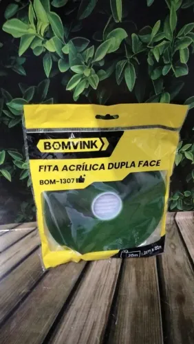 Fita Acrílica Dupla Face Bomvink 1,2cm x 20m