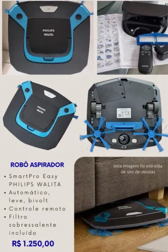 Robô Aspirador SmartPro Easy PHILIPS WALITA