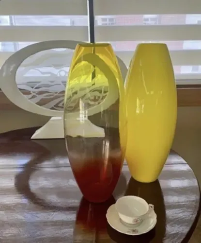 Vaso Murano Leucos Os Gigantes Invisíveis 100% Autêntico