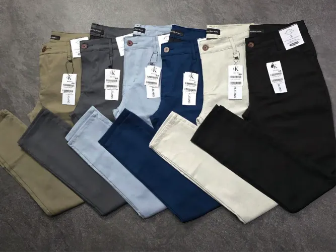 Calças sarja alfaiataria acetinada