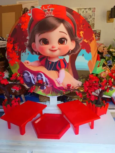 Decoração de festa na mesa