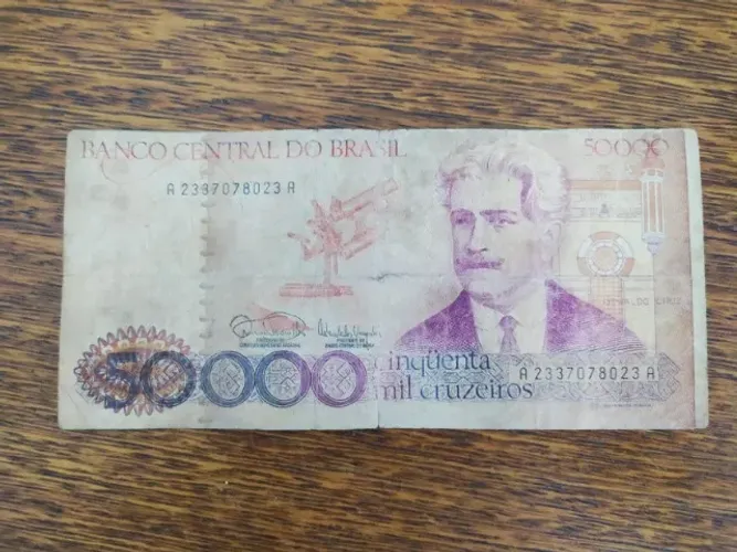 Nota De Cinquenta Mil Cruzeiros