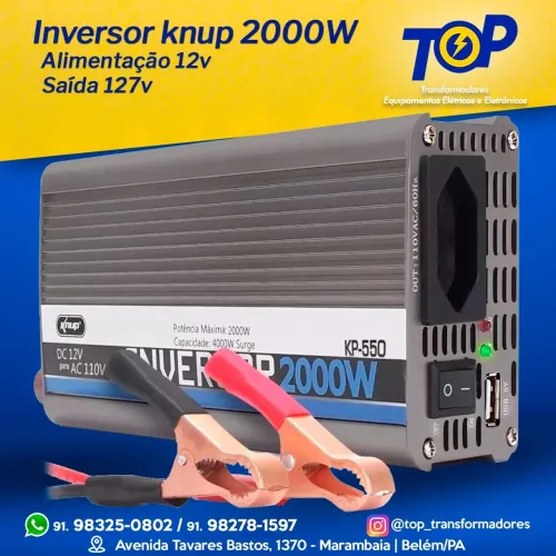 Inversor 2.000w Knup 12v - 110v