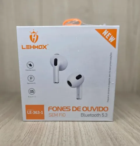 Fone de Ouvido Bluetooth 5.3 LEHMOX LE-363-1 - Novo!