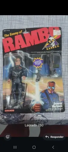 Boneco Rambo General Warhawk Coleco