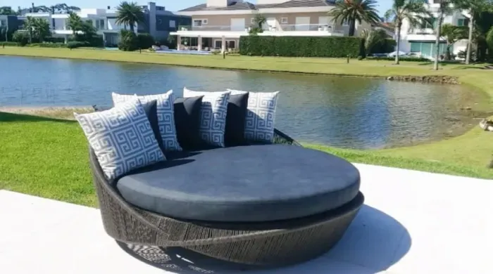 CHAISE LUXUOSA E ELEGANTE DE CORDA NÁUTICA 