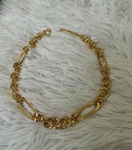 Colar grosso, semijoias luxo! Com garantia 