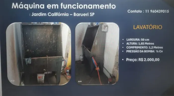Lavatório para Telas 1,2 Mt
