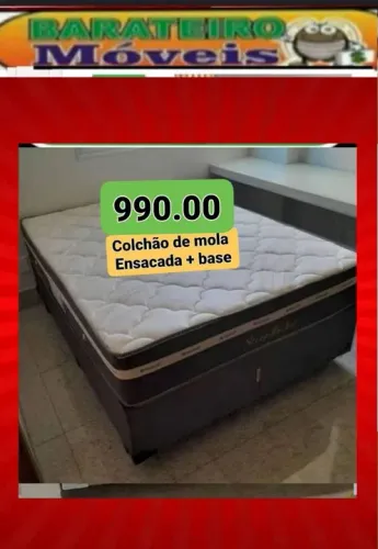 Colchão de mola ensacada com base - 990,00