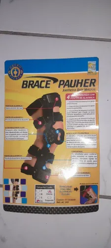 Joelheira dois velcros brace pauher