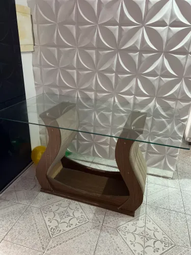 Mesa 6 lugares de vidro 