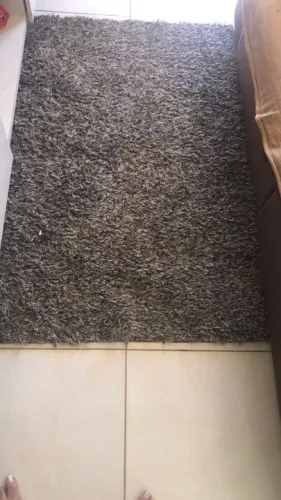 Tapete Peludo Cinza