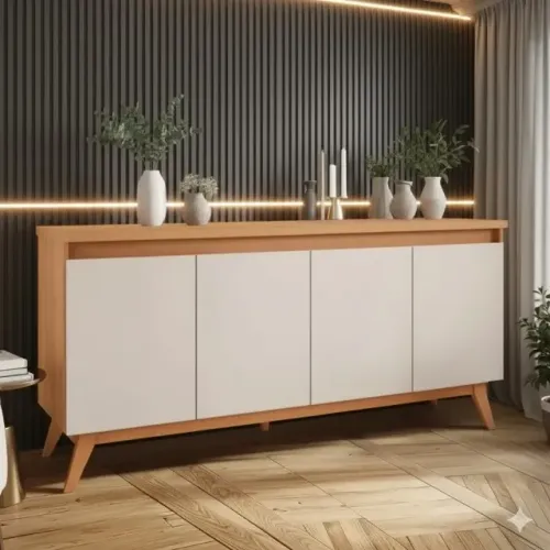 buffet com 4 portas cantinho do café