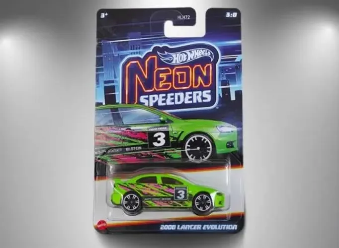 Hot Wheels 2008 Lancer Evolution Neon Speeders - JCB02