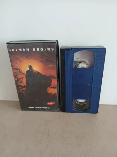 Fita Vhs Batman Begins - Dublado - Raridade