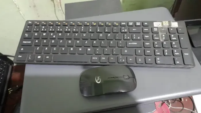 Teclado E Mouse Sem Fio Wireless Info Tech 