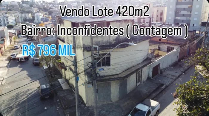 Vendo Lote Inconfidentes 420m2