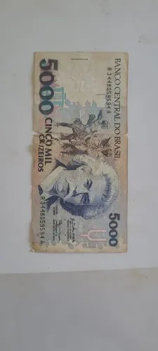 Cédula antiga 5000 cruzeiros