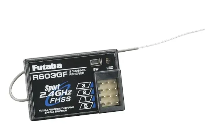 Receptor Futaba R603GF 2.4GHz FHSS Rx 3Ch 2PL, FUTL7615